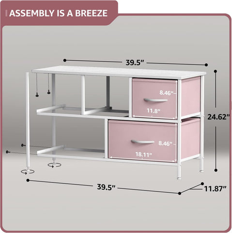 5 Drawer Wide Short Dresser