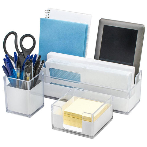 Acrylic Desk Organizer Set (3 Piece)