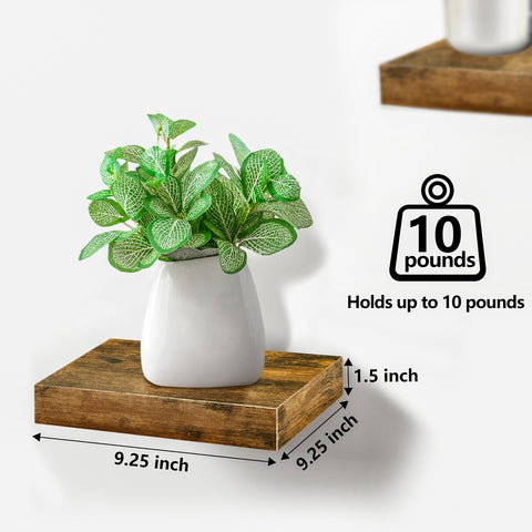 Floating Square Shelves (3 Pack)