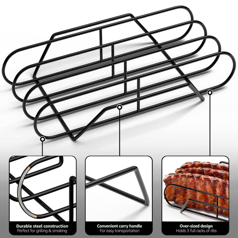 Grilling rack non-stick