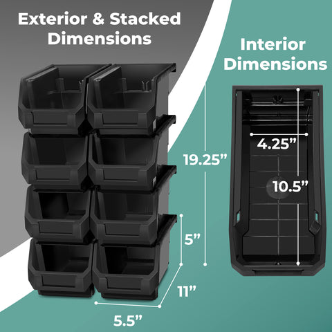 Open Front Garage Storage Bin (Medium)