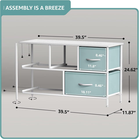 5 Drawer Wide Short Dresser