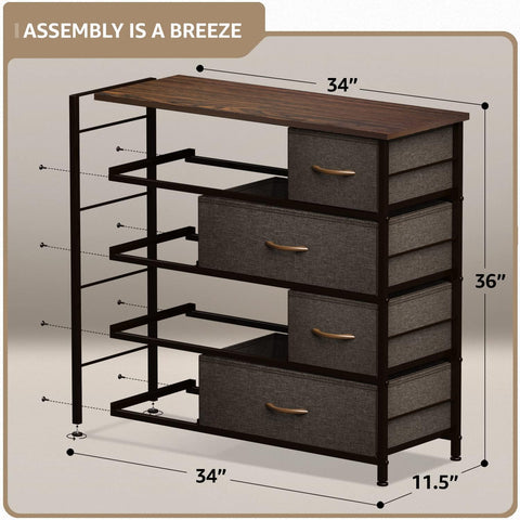 8 Drawer Wide Dresser