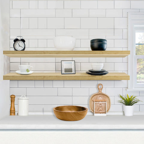 55-Inch Extra Long Floating Shelves (Set of 2)