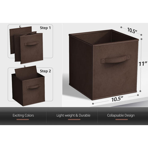 11" Cube Storage Bins (6 Pack)