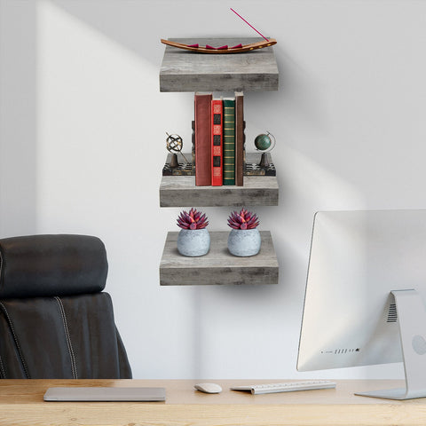 Floating Square Shelves (3 Pack)