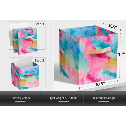 11" Cube Storage Bin (Single Pack Tie-Dye)