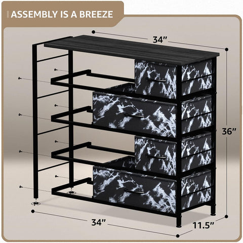 8 Drawer Wide Dresser