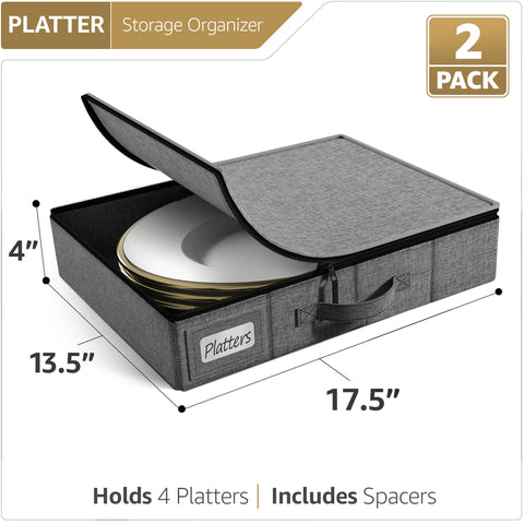 China Storage Platter Plate Container Dinnerware Organizers