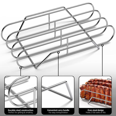 Grilling rack non-stick