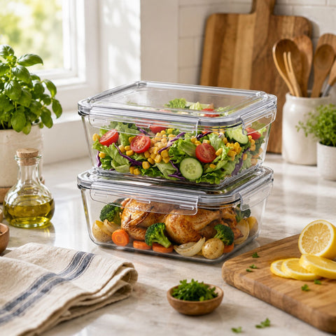Glass Food Storage Container with Lid