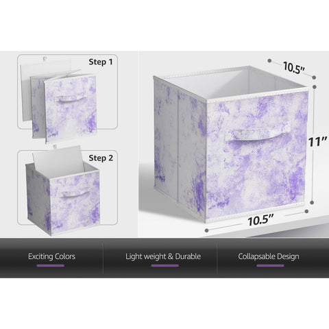 Tie-Dye Storage Cube Bins (4 Pack)