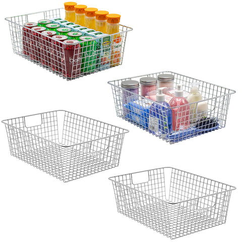 Iron Storage Basket (4 Pack)