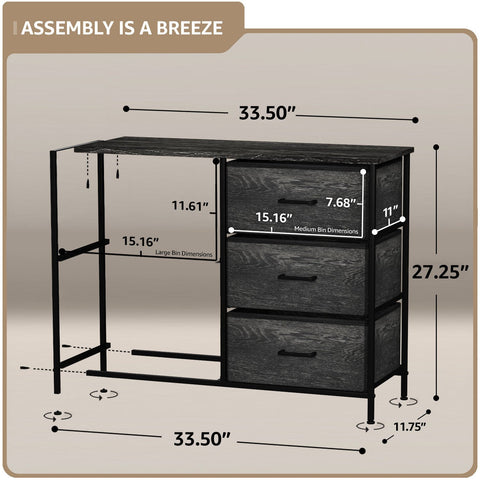 5 Drawer Dresser Nightstand