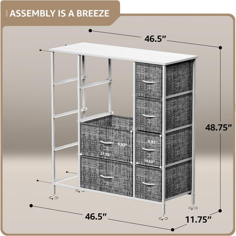 12 Drawer Tall Wide Dresser