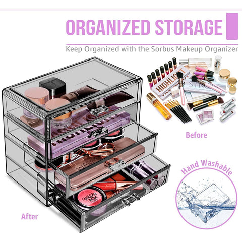 Makeup Organizer Case (4 Drawers)