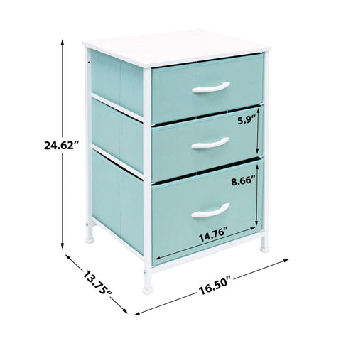 3 Drawer Display Nightstand