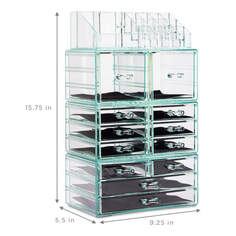 Makeup Organizer Case (12 drawer 4Pc)