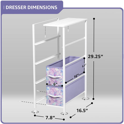 4 Drawer Narrow Storage Tower