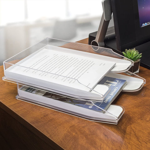 Acrylic Desk Paper Organizer