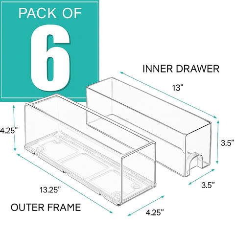 Stackable Pull Out Drawer Organizers