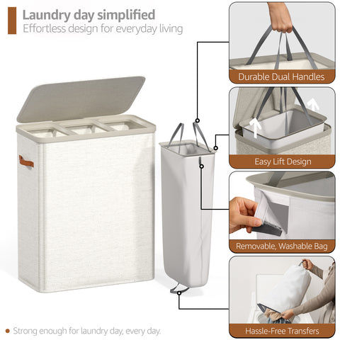 Collapsible Laundry Hamper with Lid - Sorbus Home