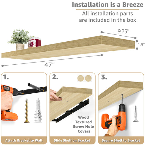 Extra Long Floating Shelf (1-Piece)