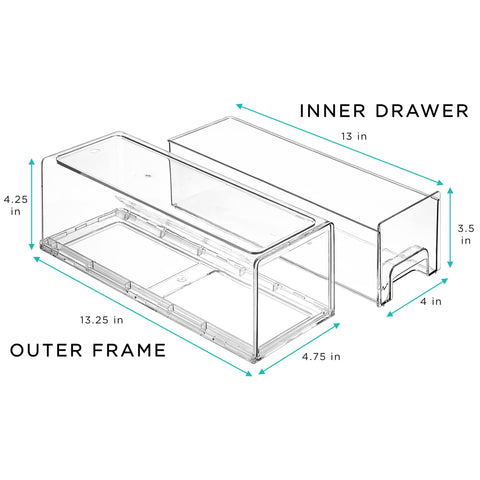 Stackable Pull Out Drawer Organizers