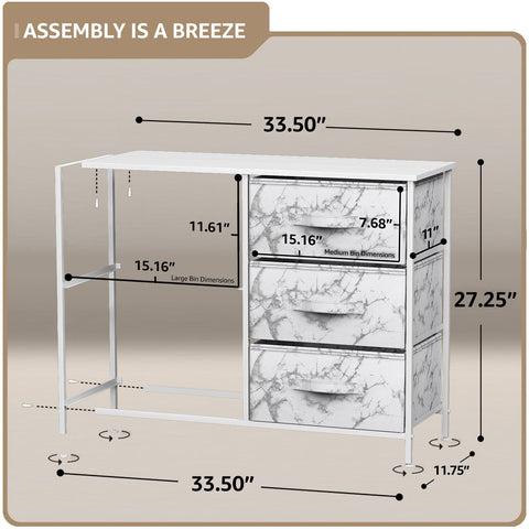 5 Drawer Dresser Nightstand