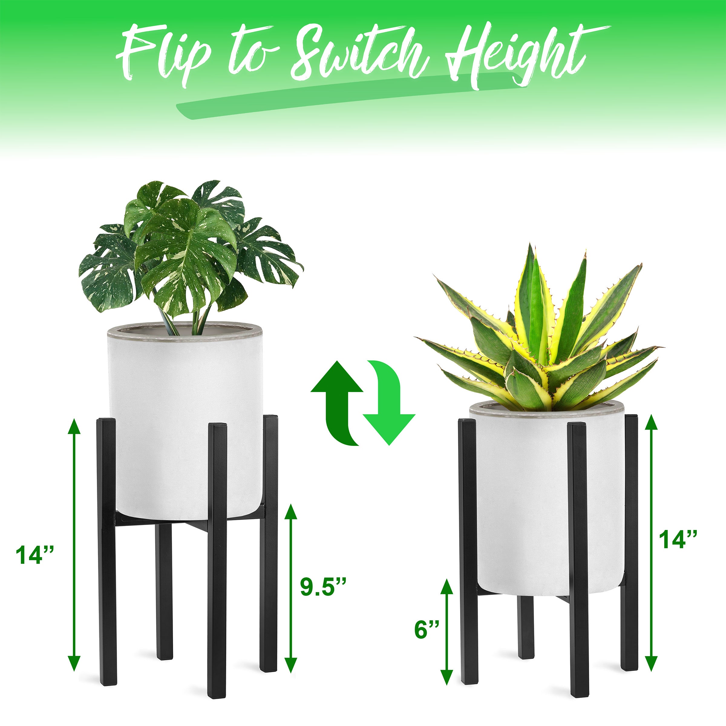 adjustable plant stand indoor Plant Stand, Adjustable Flower Pot Holder – Sorbus Home