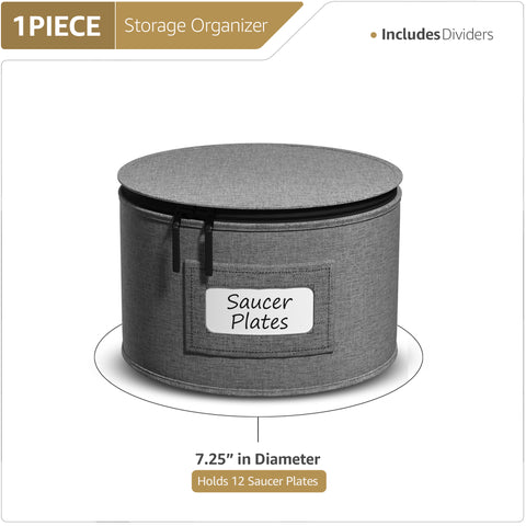 China Storage Saucer Plate Container Dinnerware Organizer (1 Piece)