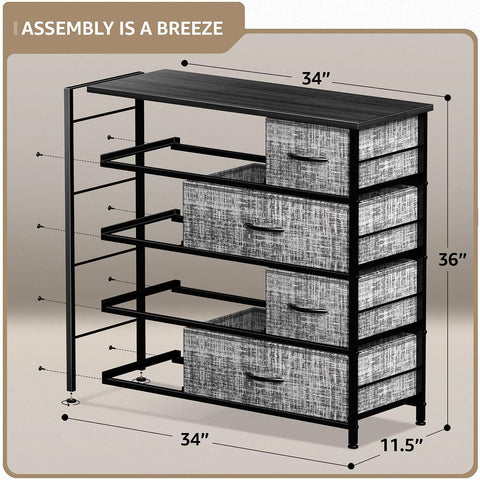 8 Drawer Wide Tall Dresser