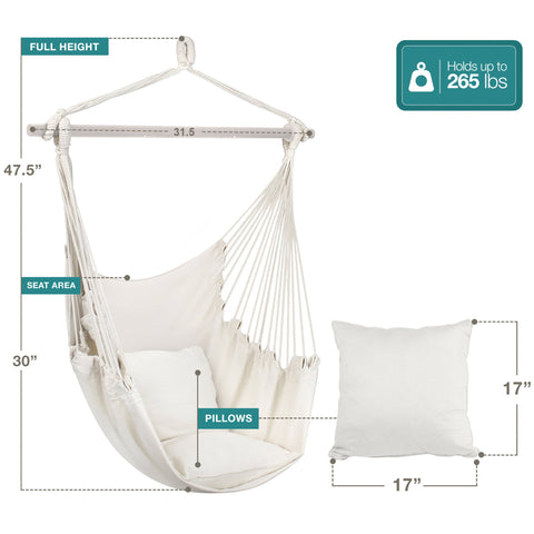 Caribbean Style Hanging Hammock Swing Chair