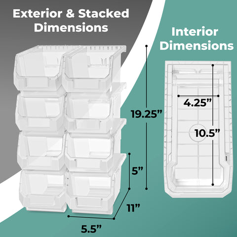 Open Front Garage Storage Bin (Medium)