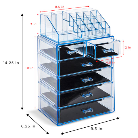 Makeup Organizer Set Tray (6 Drawer)