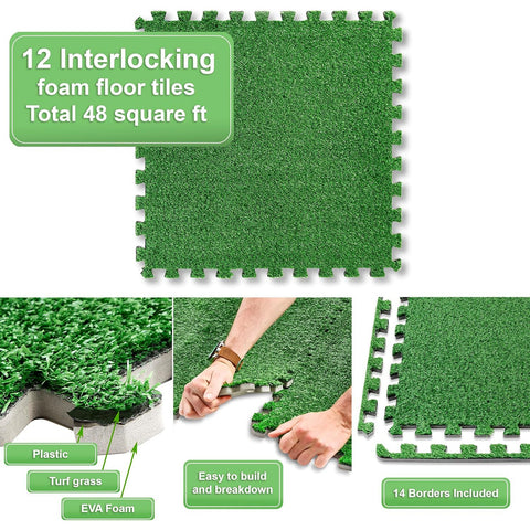 Floor Grass Mat Interlocking Set