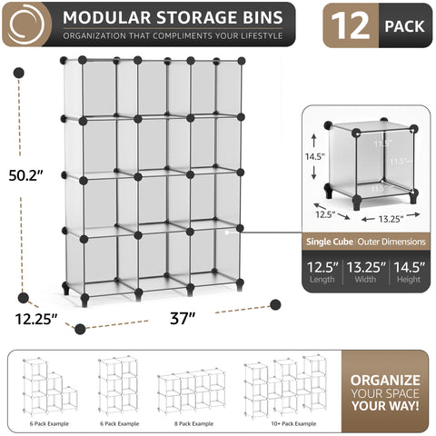 Stackable Cube Storage Organizer