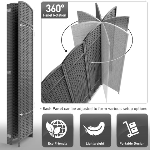 Panel Room Divider (Double Hinged)