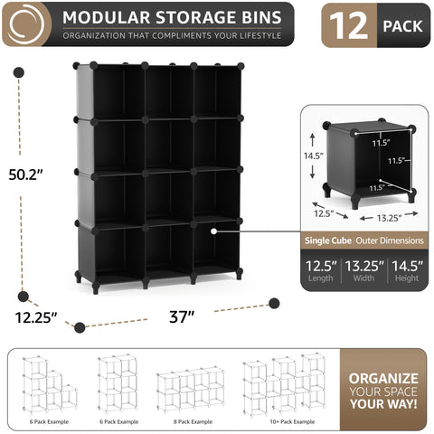 Stackable Cube Storage Organizer