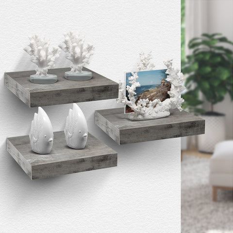 Floating Square Shelves (3 Pack)