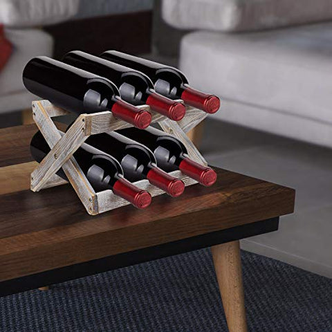 6 Bottle Bamboo Wine Rack