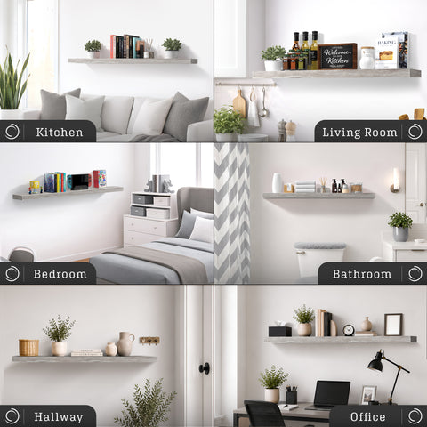 55-Inch Extra Long Floating Shelf (1-Piece)