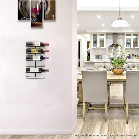 6-Tier Bottle Wall Mounted Wine Rack