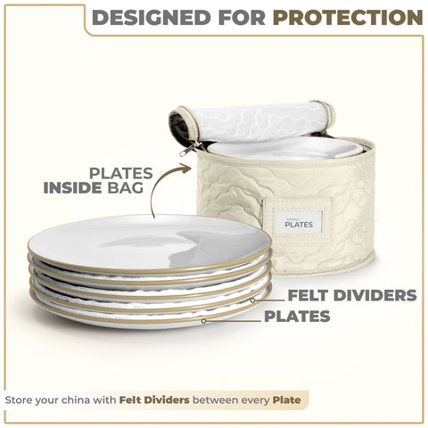 Dinnerware Storage Set Serves 12 (5 Pack)