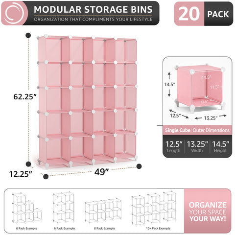 Stackable Cube Storage Organizer