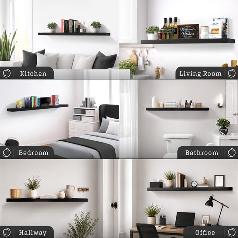 55-Inch Extra Long Floating Shelf (1-Piece)