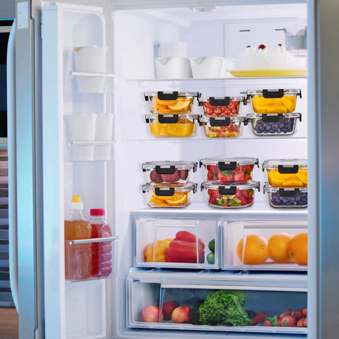 Airtight Glass Food Prep and Storage Container with Lid (Single)