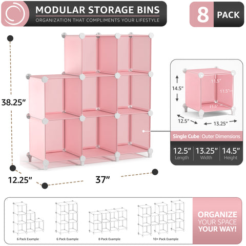 Stackable Cube Storage Organizer