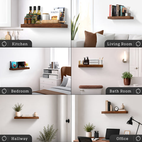 Wall Mounted Floating Shelf (1-Piece)