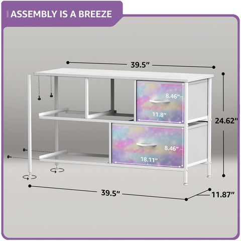 5 Drawer Wide Short Dresser